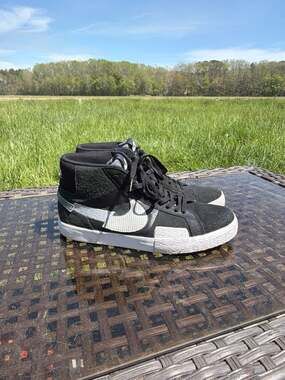 Nike SB Zoom Blazer Mid Premium Mosaic Black Wolf Grey Size 12